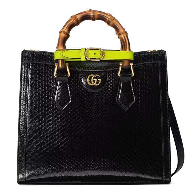 GUCCI DIANA SMALL PYTHON TOTE BAG	‎660195  （27*24*11cm）